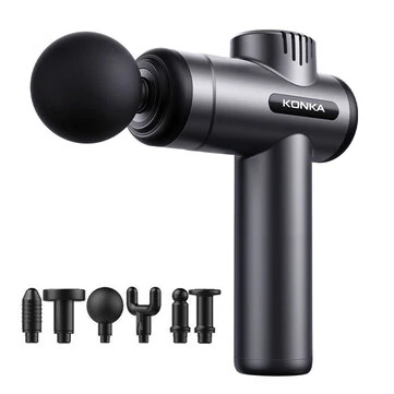 KONKA V19 Fascia Gun 6 Speeds Adjustable 6 Massage Heads Massager Gun Relieve Fatigue Muscle Relaxation 1200mAh