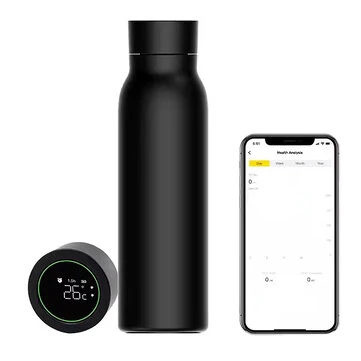 Tuya bluetooth Smart Thermos Bottle Water Cup 600ML LCD Temperature Display Water Consumption Record Work with Smart Life APP