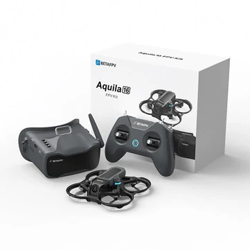 [EU Direct] Betafpv Aquila16 RTF 86mm 1S Whoop FPV Racing Drone ELRS 2.4G with FPV Goggles Radio Controller for Beginner