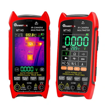 MUSTOOL MT14SPRO Thermal Imaging Multimeter ISR 240x240 -20°C to +550°C 25HZ 1000V DC 750V AC 10A Resistance Measurement