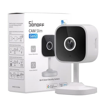 SONOFF CAM Slim Gen2 WiFi Smart Home Security Camera 1080P HD Motion Detection Two-way Audio Night Vision Support Alexa Google