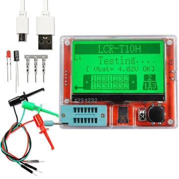 LCR-T10H TFT LCD Display Multi-meter Transistor Tester Diode Triode Battery Detector For Diode Capacitor Resistor for Testing