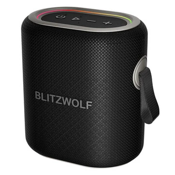 BlitzWolf® BW-WA8 Portable bluetooth Speaker Wireless Speaker 57mm Large Driver Support TWS Stereo Pairing RGB Light TF Card AUX Music Outdoors Speaker