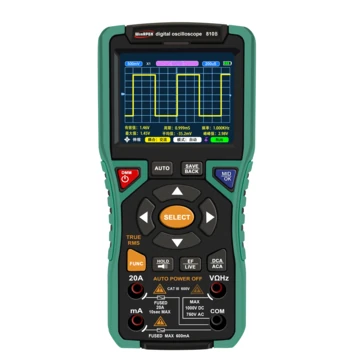 2IN1 WINAPEX 810B Digital Oscilloscope Multimeter 10MHz Bandwidth 50MSa/s Sampling High Sensitivity ±400V Overload Protection