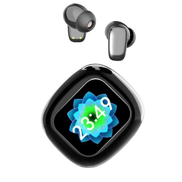 BlitzWolf® BW-FYE16 Plus LED Screen TWS Earbuds bluetooth Earphone Colorful Touch Screen Active Noise Cancelling with Speaker Support TF Card Wireless Headphones