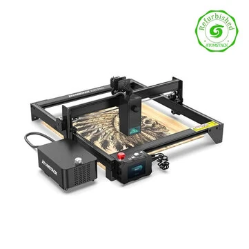 Refurbished ATOMSTACK A20 PRO Laser Engraving Machine 20W Power Eye Protection 400x400mm Area Offline Support Metal and Wood Cutting CNC Laser High-Energy 304 Stainless Steel Engraver