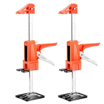 2PCS Labor Saving Handle Arm Jack Woodworking Clamps 400KG Lift Capacity Multi-Function Height Adjustment Lifting Device Door Panel Lifting Cabinet Jack