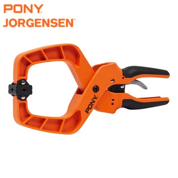 Pony Jorgensen Hand Clamp 2Inch 4Inch Sturdy Steel Spring Plastic One-Handed Operation Non-Marring Jaws Secure Clamping