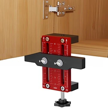 Cabinet Door Mounting Jig Aluminum Alloy Installation Positioner Cabinet Hardware Jig For Framed Frameless Cabinets 10-60mm Thickness