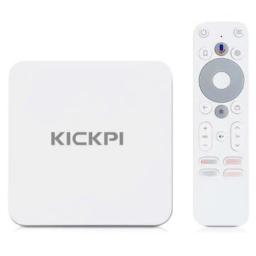 KICKPI KP1 2G+32G S905Y4 TV Box Android 11.0 ATV Google Certificated Dolby Audio Dual Band WiFi bluetooth-compatible Media Player with Remote Control Set Top Box