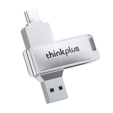 Lenovo Thinkplus MU233 Type-C & USB Flash Drive 160MB/s USB3.2 High Speed Rotary Pendrive 512G 256G 128G 64G 32G Portable Memory U Disk for PC Computer Laptop