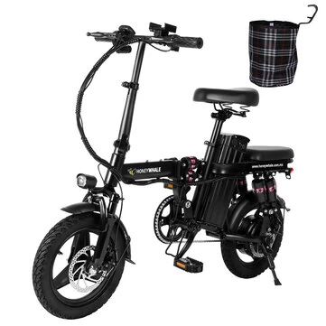 [EU DIRECT] HONEY WHALE S6 Pro-S Electric Bike 48V 15AH Battery 350W Motor 14inch Tires 45-55KM Max Mileage 125KG Max Load Electric Bicycle HONEYWHALE S6 Pro-S