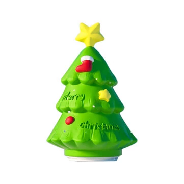 Christmas Tree Style Night Light Holiday Decorations Cute Silicone Lamp Lovely Pat Light Gift for Kids Warm Soft Bedside Home Decoration