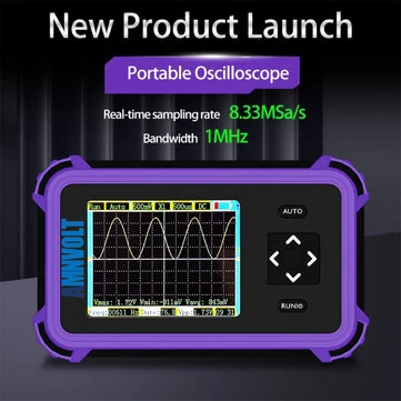 PDS833 Handheld Digital Oscilloscope 1MHz Bandwidth 8.33Msa/s 800VPP 2.8 inch Screen Portable AC/DC Coupling