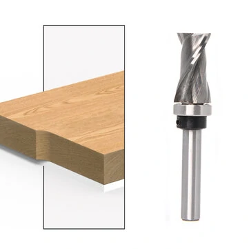 6mm/6.35mm/12.7mm Shank Carbide CNC Router Bit Bearing Ultra-Perfomance Compression Flush Trim Milling Cutter For Wood