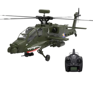 Eachine E250 AH-64 Apache 2.4G 6CH 3D 6-Axis Gyro Dual Brushless Motor 1:32 Scale Flybarless RC Helicopter Compatible With Futaba S-FHSS Protocol