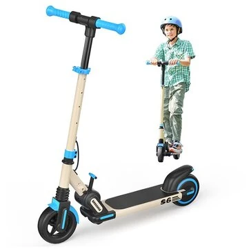 [EU DIRECT] isinwheel S6 Kids Folding Electric Scooter 5Ah 21.5V 150W Motor 6.5in Folding Moped Kids Electric Scooter 8-15KM Mileage Electric Scooter Max Load 60Kg