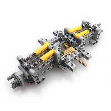 MOC-9365 High-tech Parts Building Blocks + Wheels Small Particle Rear Drive System Shock Absorbing Chassis Creative Toy Assembly Model