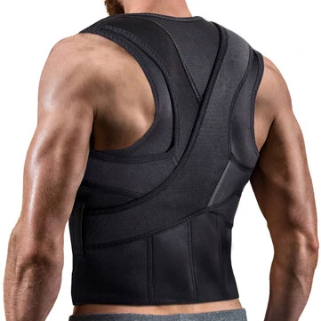 KALOAD Adjustable Back Support Belt Back Posture Corrector Shoulder Lumbar Spine Support Back Protector