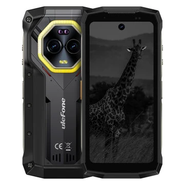 Ulefone Armor Mini 20 Pro 5G Versatile LED Light 4.7 inch 50MP Camera 64MP Night Camera 16GB 256GB 33W Fast Charge 15W Wireless Charge Android 14 NFC Dimensity 6300 IP68 IP69K Waterproof Rugged Smartphone