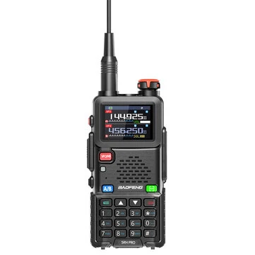 BAOFENG UV-5RH PRO Walkie Talkie 10W GPS 640 Channels Type-C Charging NOAA Weather Radio EU Plug