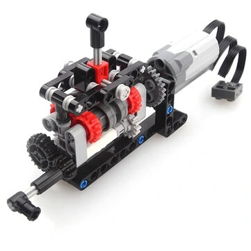 MOC-103739 Building Blocks with Motor Compatible with Manual Gearbox 4-Speed Shifting Structure Fun Puzzle Games Toy for Assembling