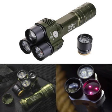 Niwalker ES3 Pro 3500LM CW & NW Multipurpose Powerful 21700 Flashlight Type-C Rechargeable Multi Light Sources Strong Light LED Torch