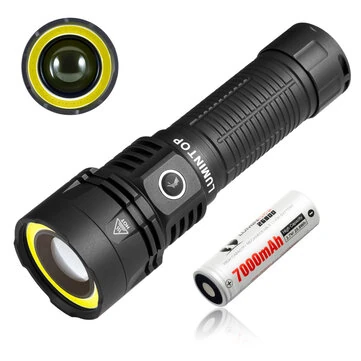 Lumintop W2 2in1 LED COB Flashlight SFT25 700M Long Range LED Spotlight With 1500LM Super Bright COB Flood Red Light USB Type-C Rechargeable 26800 Battery LED Torch for Outdoor Adventure Magnetic Tail LED Search Light