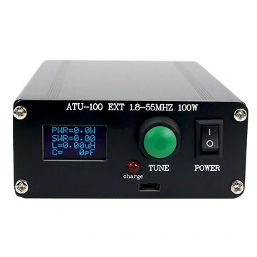 New ATU100 Automatic Antenna Tuner 100W 1.8-55MHz/1.8-30MHz Assembled For 5-100W Shortwave Radio Stations