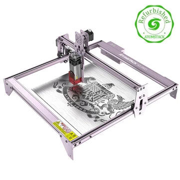 [UK Direct] Refurbished ATOMSTACK A5 Pro 40W Laser Engraving Machine Cutter Wood Cutting Design Desktop DIY Laser Engraver New Eye Protection Design Ultra-Fine Laser Focal Area