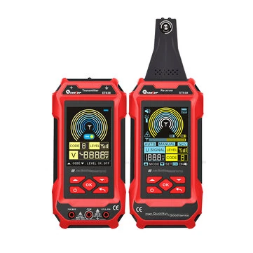 ET836 ET838 Underground Cable Tester Locator Wire Tracker Detection Multimeter Wall Electrical Lines Water and Gas Supply Pipeline Path