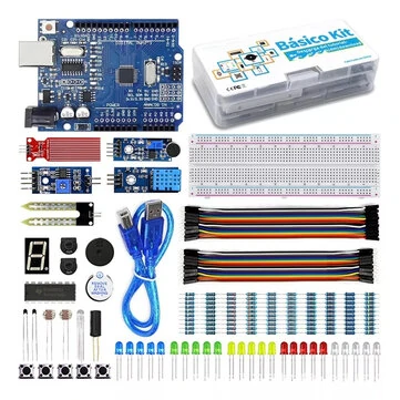 Basic Motherboard Kit for arduino R3 Component Packs Starter Electronic Components Robot Kit 830 Hole Breadboard