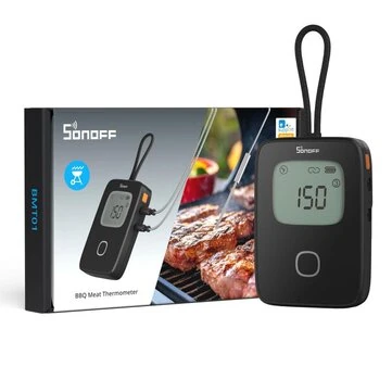 SONOFF BMT01 MPS01 BBQ Meat Thermometer Remote Monitoring Temperature Alert Barbecue Cooking Oven Grill Probe Works with eWeLink APP