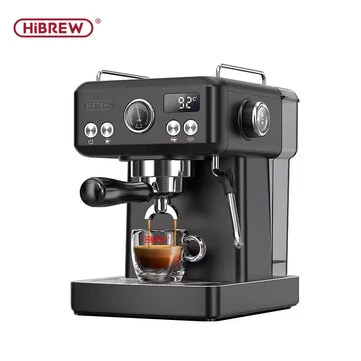 [EU Direct] HiBREW H10A 19Bar Semi Automatic Espresso Coffee Machine Temperature Adjustable 58mm Portafilter Cold/Hot Coffee Maker Color Black