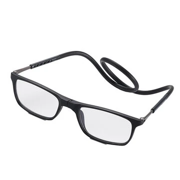 Magnetic Neck-hanging Foldable Reading Glasses, Anti-Blue Light High-definition Reading Glasses, Ultra-light Portable Hyperopia Glasses