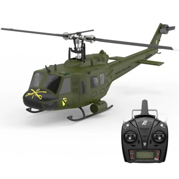 Eachine E190 PRO UH-1 2.4G 6CH 3D6G 1:34 Scale Huey Dual Brushless Motor Flybarless RC Helicopter Compatible with FUTABA