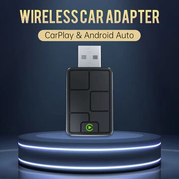 Babaolong 2-in-1 Wired To Wireless Carplay Adapter Android Auto Adapter Plug Car Machine Interconnection Converter