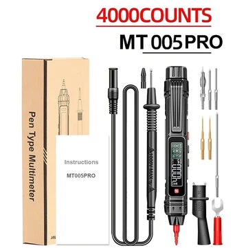 MUSTOOL MT005PRO Digital Multimeter Pen Type 4000 Counts Professional Meter Non-Contact Auto AC/DC Voltage Ohm Diode Tester For Tool