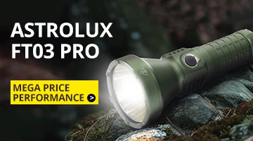 Astrolux FT03 Pro HI50 LED 3050LM High Lumen Flashlight