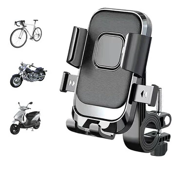 XANES Anti-Shock Bicycle Phone Mount 360° Rotation Quick Release Shockproof GPS Navigation Bike Holder for 4.7-7.2 inch Phones MTB Bike Road Bike