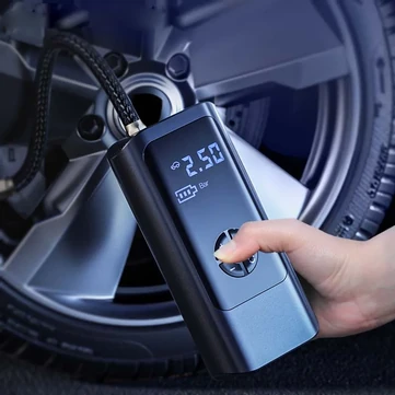 12V 150PSI Smart Mini Cordless Car Tire Inflator Pump with Built-In LED Light 8000mAh Portable Car Air Compressor Electric Cordless Tire Inflator Pump for Car Motorcycle Balls