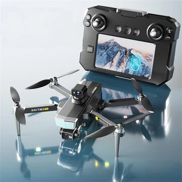 XKJ KAI TWO 249g GPS 5G WiFi FPV with 4K ESC HD Dual Camera 3-Axis Mechanical Gimbal 5.6