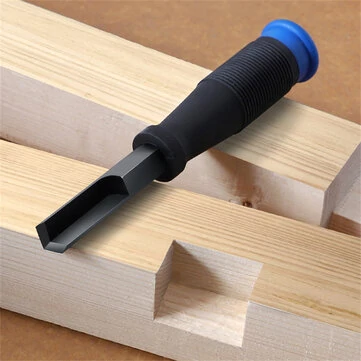 90° Right Angle Chisel Tool with Sturdy Plastic Handle High Carbon Steel Body for Efficient Grooving Work