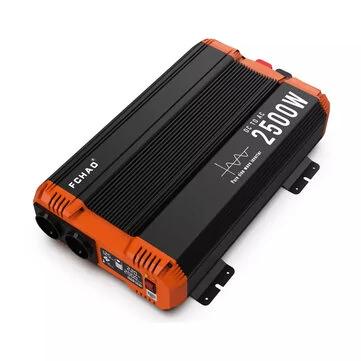 [EU Direct] FCHAO 2500W(Peak Power 5000W) Inverter DC 12V/24V/48V To AC 220V 230V Solar Power Invertor With LCD Display Remote Control For RV,KSC-2500W