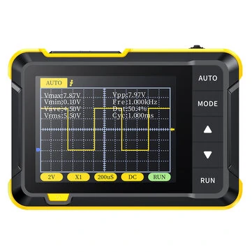 FNIRSI DSO152 Mini Handheld Digital Oscilloscope Latest Version 2.5MSa/s 200KHz Analog Bandwidth 800 VPP with PWM Output