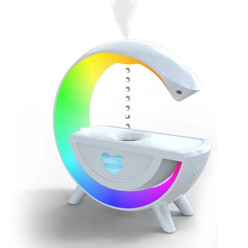 Anti Gravity Water Drop Humidifier LED Colorful Night Light Built-in Bluetooth Speaker Humidifier Diffuser Aroma Essential Oil