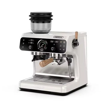 [EU Direct] HiBREW H7B Upgraded Dual Boiler Barista Pro Espresso Machine Built-in Grinder With 30 Size Settings for Cafe Hotel Restaurant