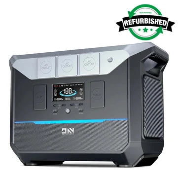 [EU Direct] Refurbished DaranEner NEO2000 Portable Power Station 2000W 2073.6Wh LiFePO4 Battery UPS Power Supply AC Sockets with 1.8 Hours Fast Charging Solar Powered Generator for Outdoors Camping Travel RV Home Use Emergency EU Plug