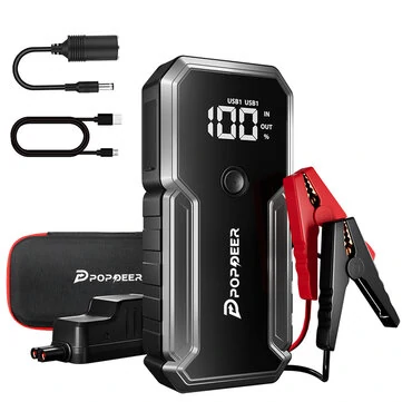 POPDEER PD-J02 4000A Jump Starter with QC 3.0 Fast Charging for 10.0 Gas/8.0L Diesel