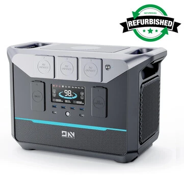 [EU Direct] Refurbished DaranEner NEO1500 Pro 1800W LiFePO4 Portable Power Station 1382.4Wh Solar Generator 1.3 Hours Quick Charge 15MS UPS Balcony Power Station with EU Plug